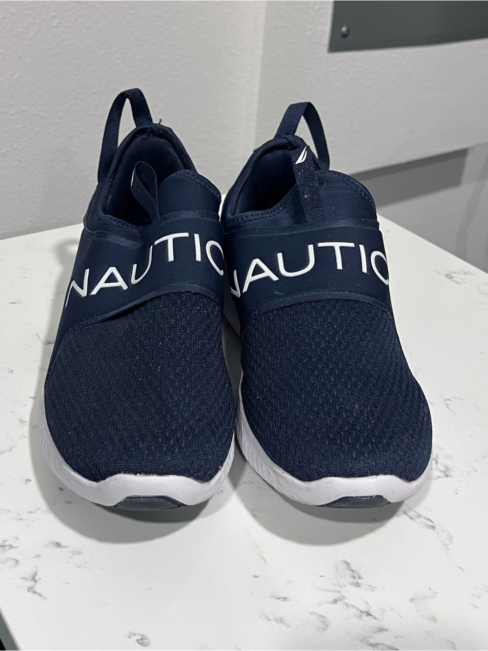 Nautica Coaster Men’s Size 10 Navy Blue Slip-On Sneakers Athletic Shoes